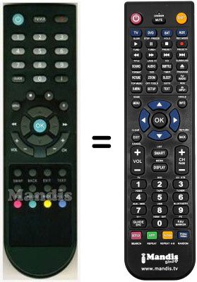 Replacement remote control HVS53395