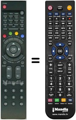 Comandament a distància equivalent HVS54756