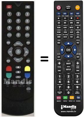 Mando a distancia equivalente HVS53388