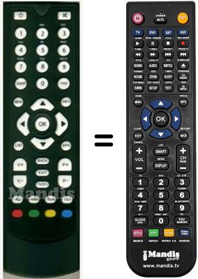 Replacement remote control HVS53235