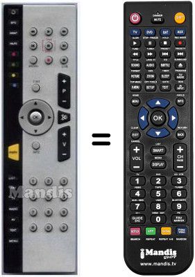 Replacement remote control HVS53386