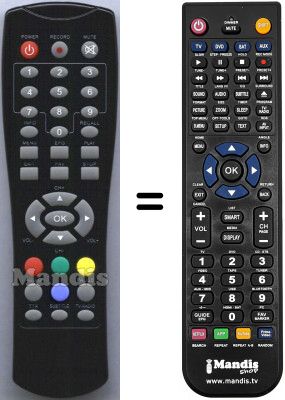 Replacement remote control HVS53483