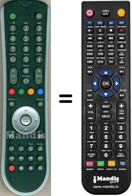 Replacement remote control SAGEMCOM HVS53456