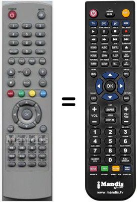 Comandament a dist&agrave;ncia equivalent HVS53251