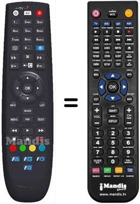 Mando a distancia equivalente HVS53460