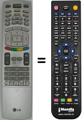 Mando a distancia equivalente LG SEC15694