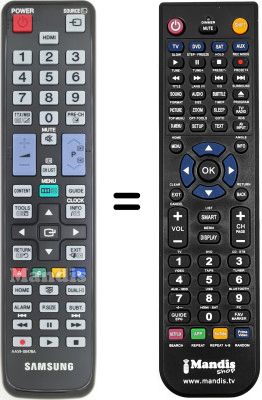 Mando a distancia equivalente Samsung WHV12636 Mando a distancia equivalente Samsung WHV12636