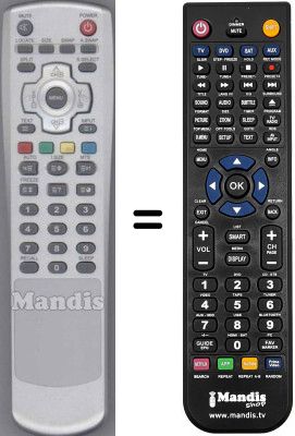 Mando a distancia equivalente WHV14712