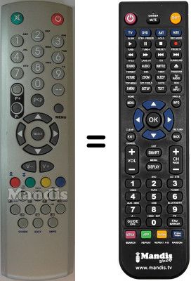 Mando a distancia equivalente Belson WHV15308