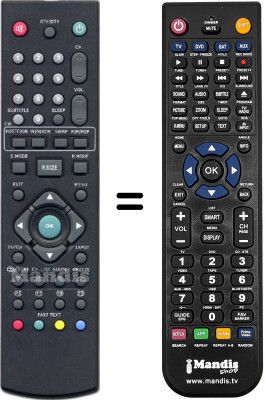 Mando a distancia equivalente Belson WHV15794