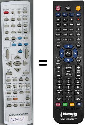 Mando a distancia equivalente WHV15557