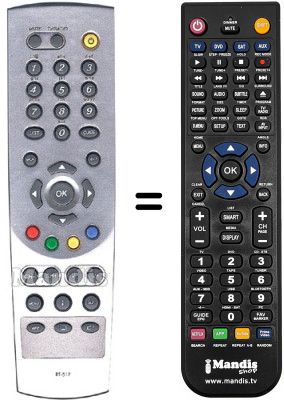 Replacement remote control Humax SEC8334