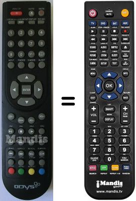 Comandament a distància equivalent Odys SEC14486