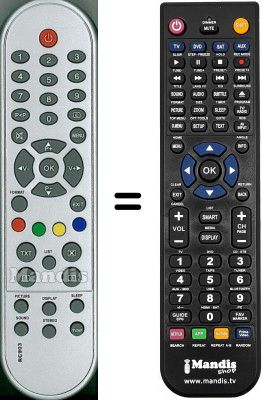 Comandament a distància equivalent Opera SEC14262