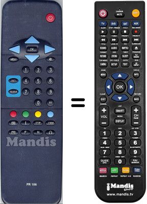 Mando a distancia equivalente WHV5397