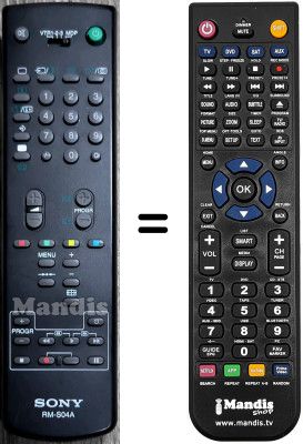 Mando a distancia equivalente Sony WHV15729