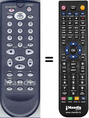 Mando a distancia equivalente WHV5915