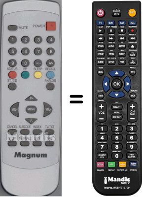 Comandament a distància equivalent WHV3974