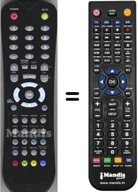 Mando a distancia equivalente WHV14528