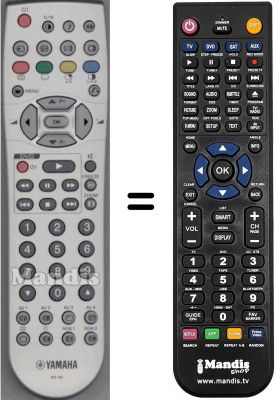 Mando a distancia equivalente Yamaha WHV3422