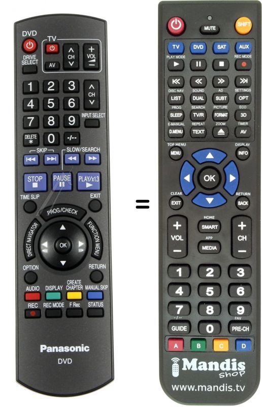 Mando a distancia equivalente N2QAYB000134