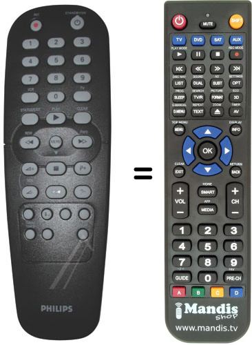 Replacement remote control Philips 996500017157