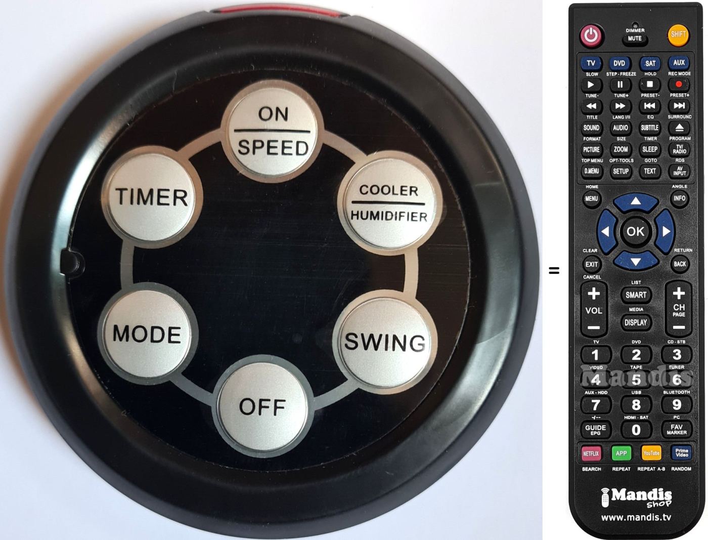 Mando a distancia equivalente Air Cooler