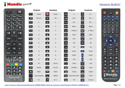 Mando a Distancia Original TV PANASONIC // TX-32C300